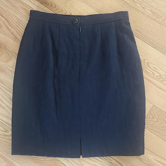 Skirt, Custom Made byModele Algo All Cotton. Lined. Size 2 (EU 38) Navy Print. - Picture 5 of 9